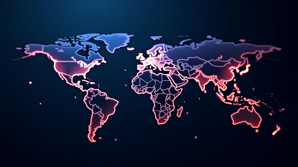World map visualization showing live cyber attacks being neutralized